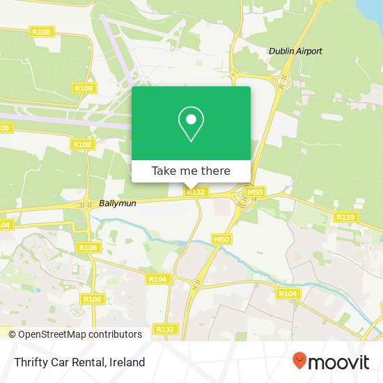 Thrifty Car Rental map