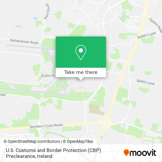 U.S. Customs and Border Protection (CBP) Preclearance map