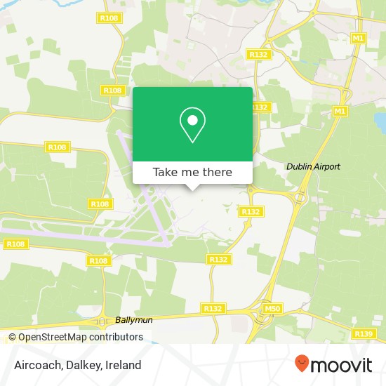 Aircoach, Dalkey map