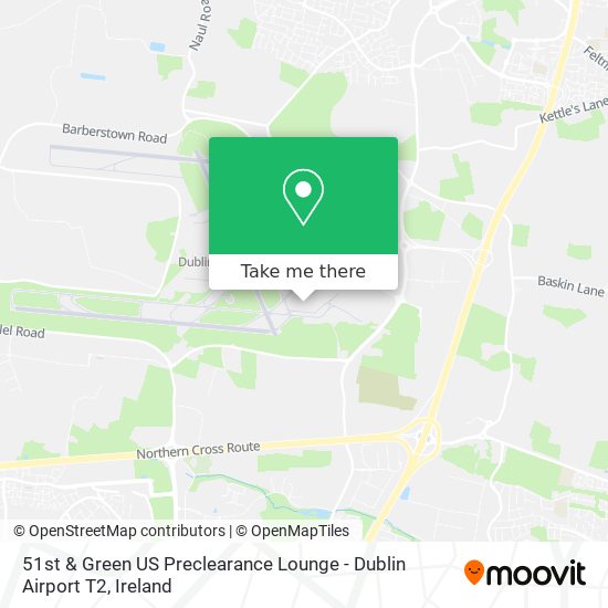 51st & Green US Preclearance Lounge - Dublin Airport T2 map