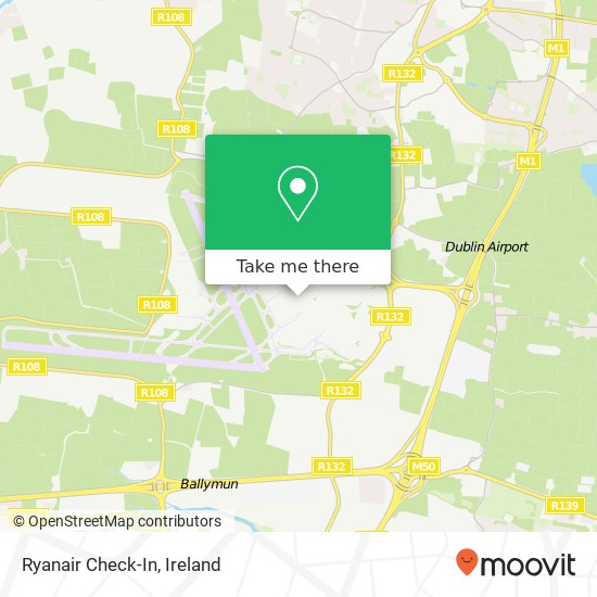 Ryanair Check-In map
