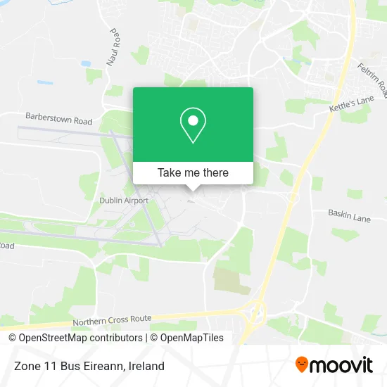 Zone 11 Bus Eireann map