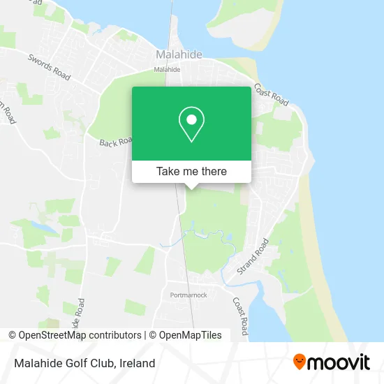 Malahide Golf Club map