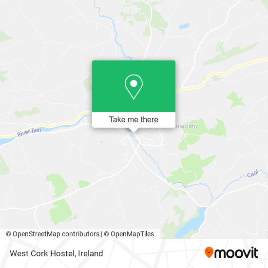 West Cork Hostel map