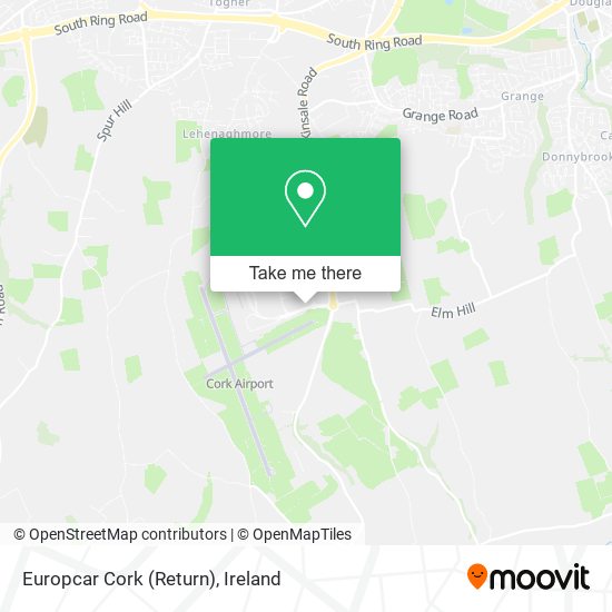 Europcar Cork (Return) map