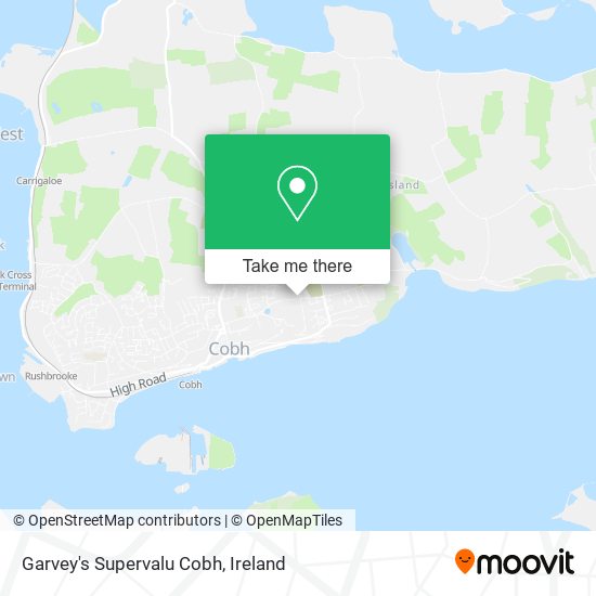 Garvey's Supervalu Cobh map