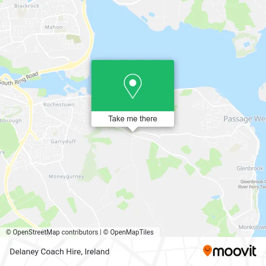 Delaney Coach Hire map