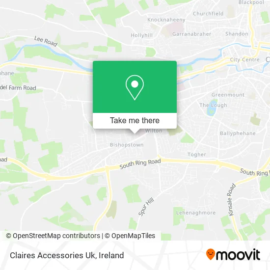 Claires Accessories Uk map