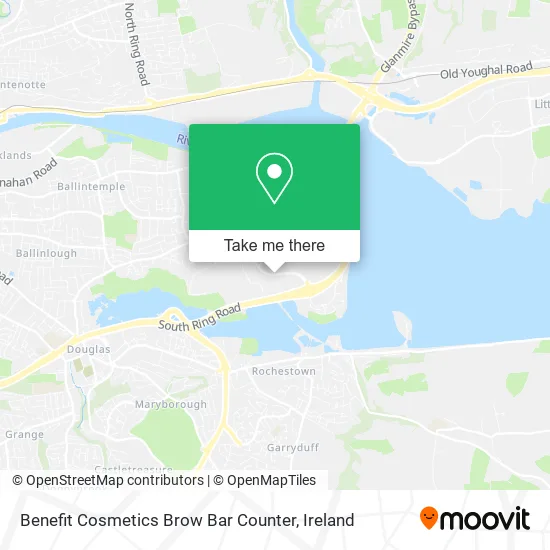 Benefit Cosmetics Brow Bar Counter map