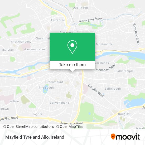 Mayfield Tyre and Allo map