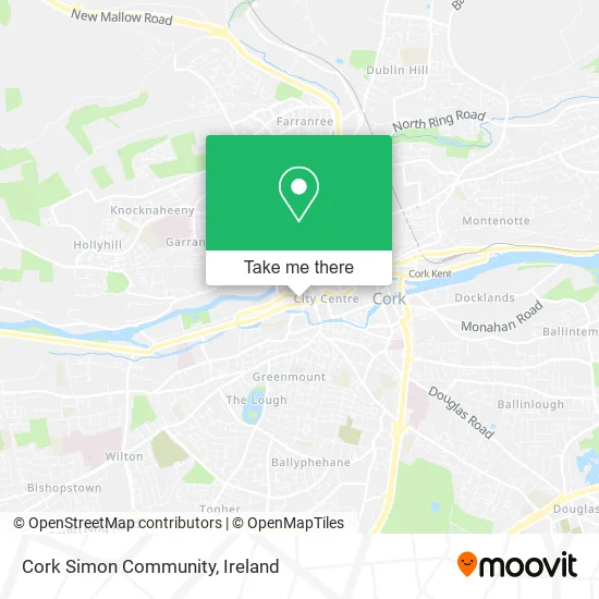 Cork Simon Community map