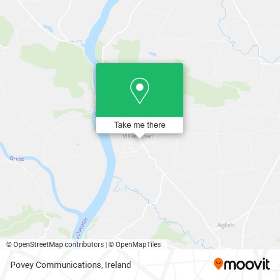 Povey Communications map