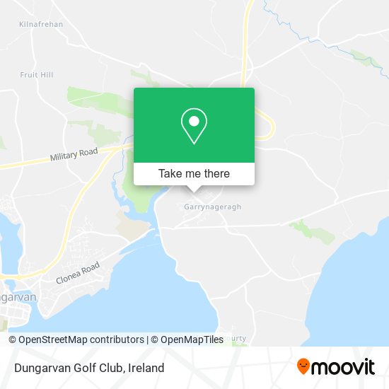 Dungarvan Golf Club map