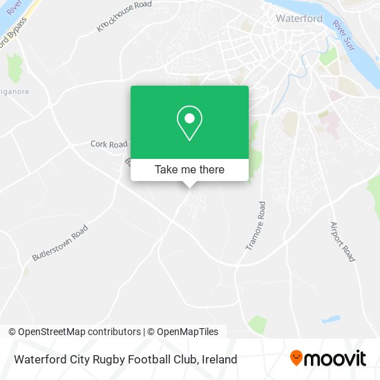 Waterford City Rugby Football Club map