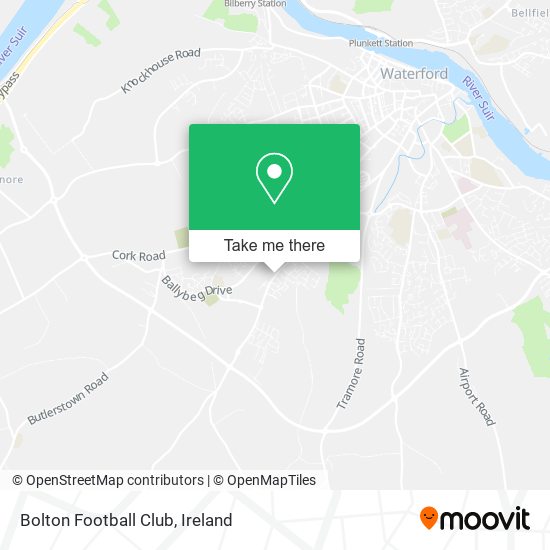 Bolton Football Club map