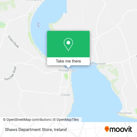 Shaws Department Store map