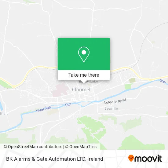 BK Alarms & Gate Automation LTD map