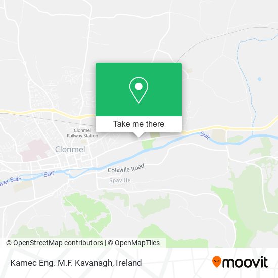 Kamec Eng. M.F. Kavanagh map