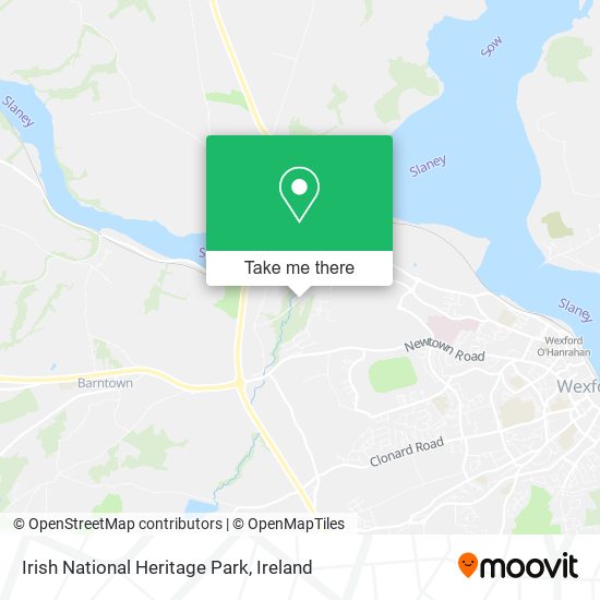 Irish National Heritage Park map