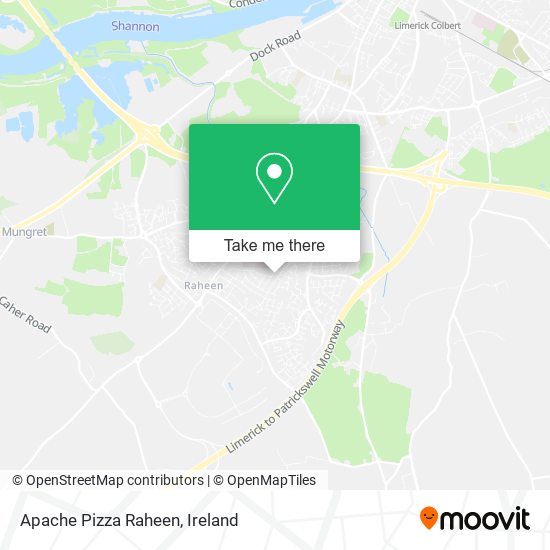 Apache Pizza Raheen map
