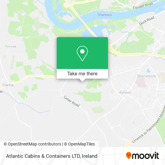 Atlantic Cabins & Containers LTD map