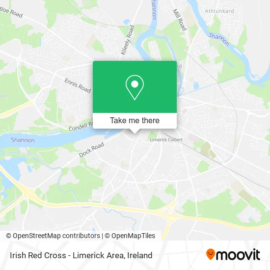 Irish Red Cross - Limerick Area map