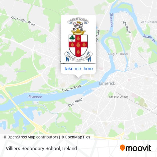 Villiers Secondary School map