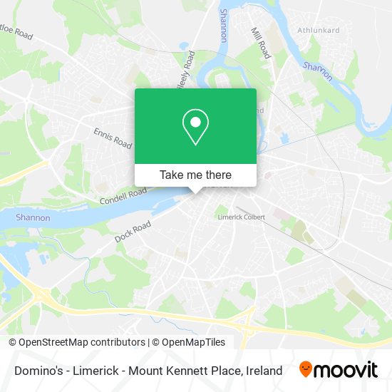 Domino's - Limerick - Mount Kennett Place map