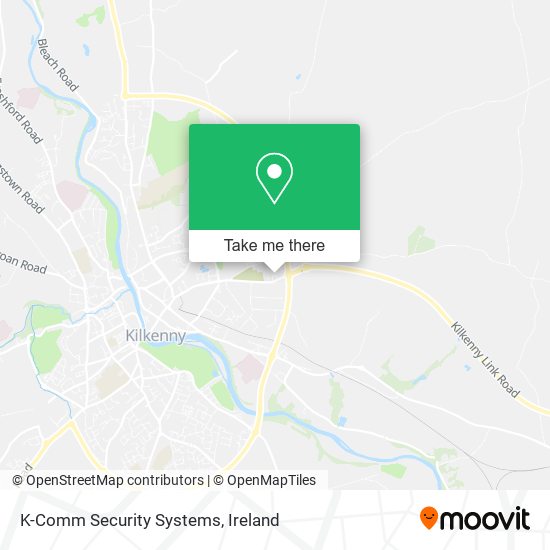 K-Comm Security Systems map