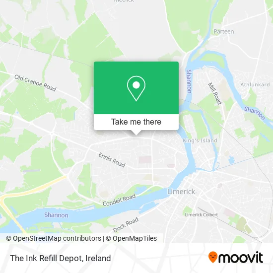 The Ink Refill Depot map