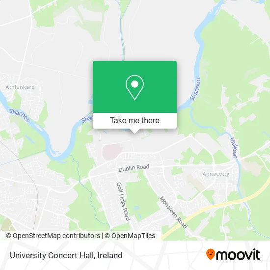 University Concert Hall map