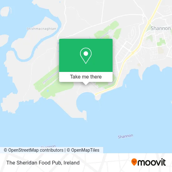 The Sheridan Food Pub map