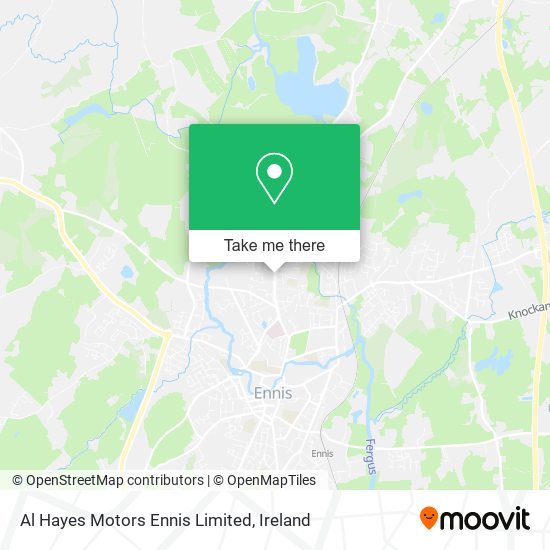 Al Hayes Motors Ennis Limited map