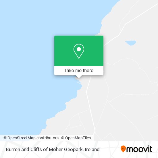 Burren and Cliffs of Moher Geopark map