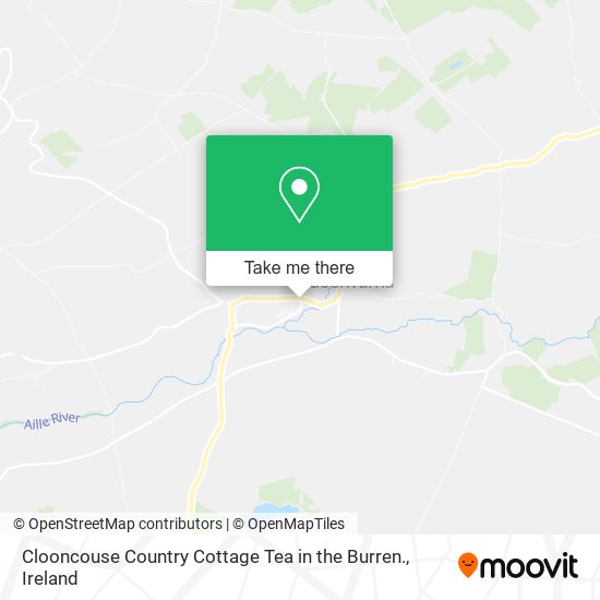 Clooncouse Country Cottage Tea in the Burren. map