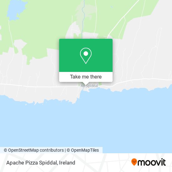 Apache Pizza Spiddal map