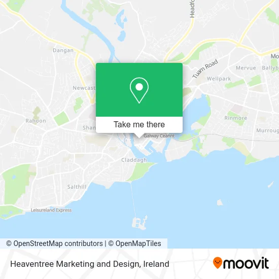 Heaventree Marketing and Design map