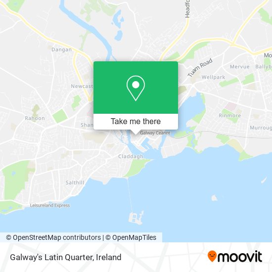 Galway's Latin Quarter map