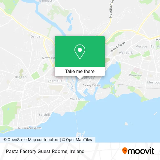 Pasta Factory Guest Rooms map