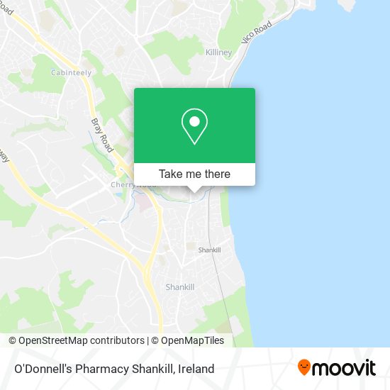 O'Donnell's Pharmacy Shankill map