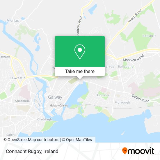 Connacht Rugby map