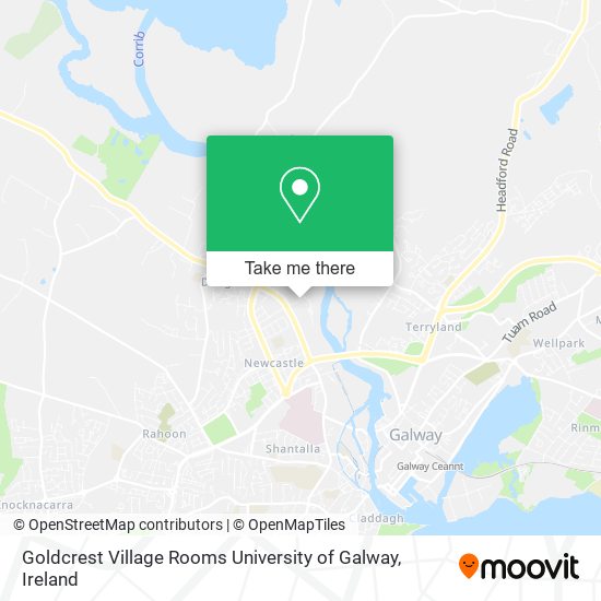 Goldcrest Village Rooms University of Galway map