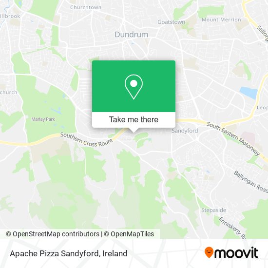 Apache Pizza Sandyford map