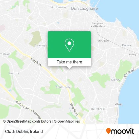 Cloth Dublin map