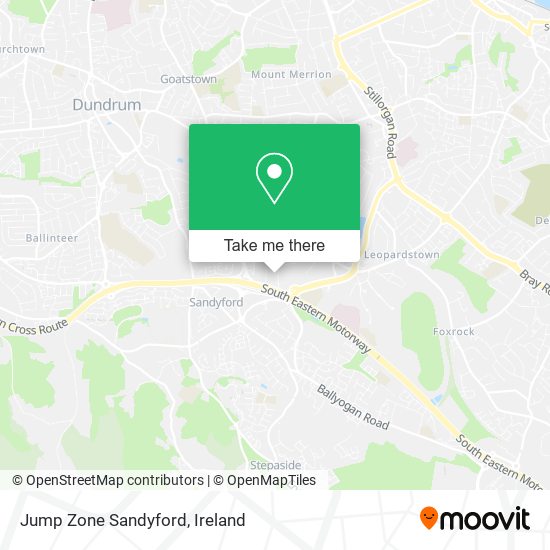 Jump Zone Sandyford map