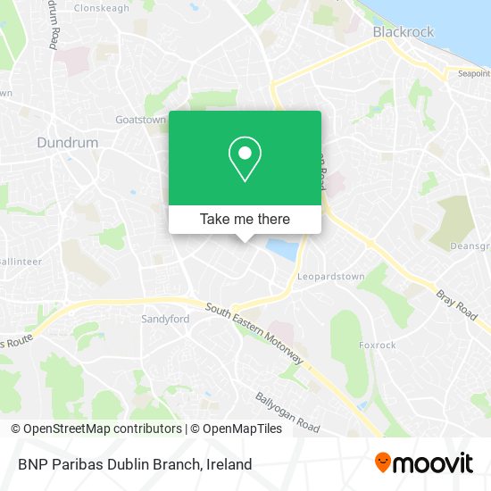 BNP Paribas Dublin Branch map