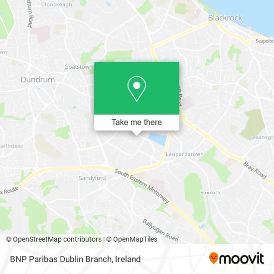 BNP Paribas Dublin Branch map