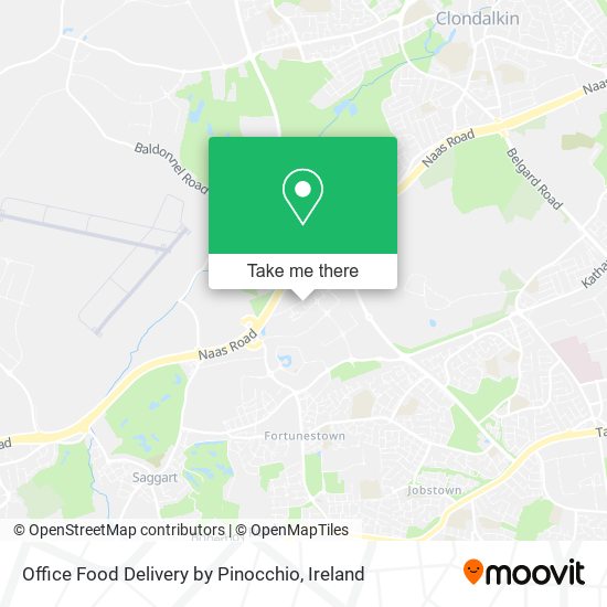 Office Food Delivery by Pinocchio map