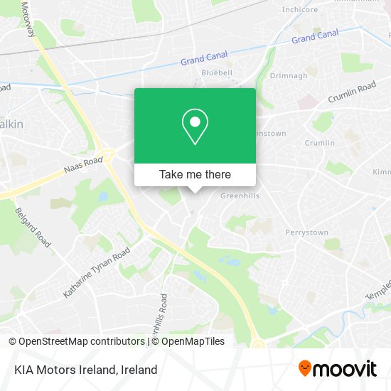 KIA Motors Ireland map