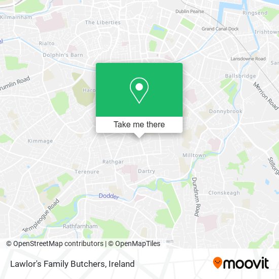 Lawlor's Family Butchers map